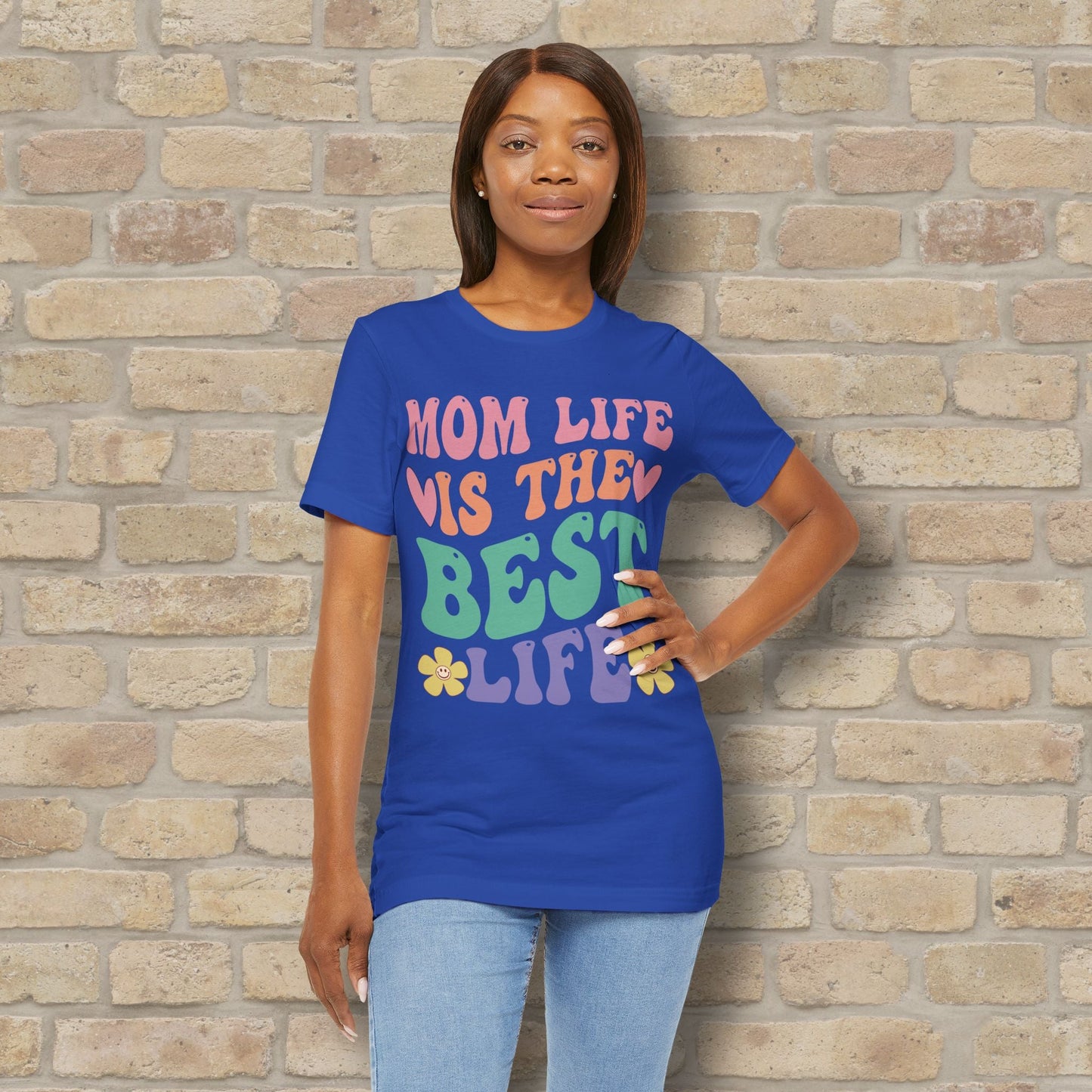 Mostly Text T-Shirts Mom Life Is the Best Life Tee - Vibrant Styles