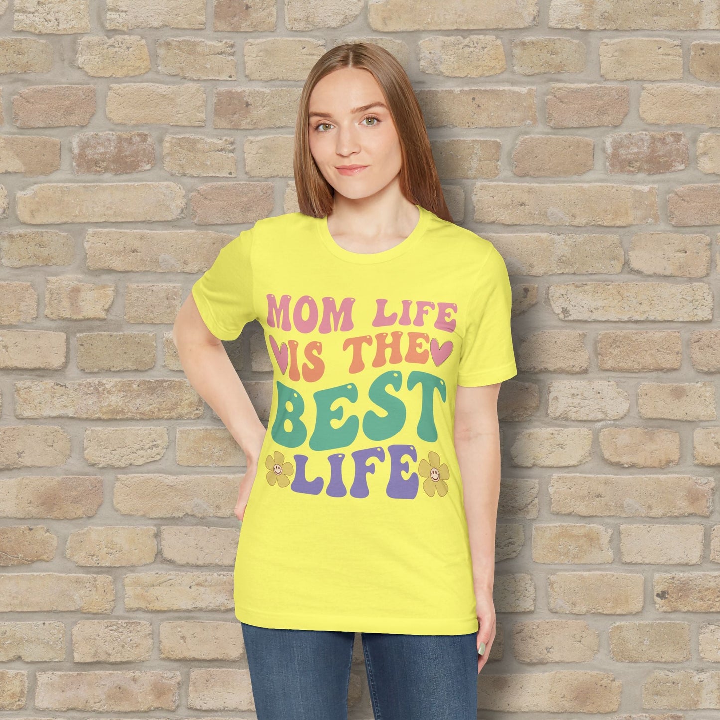 Mostly Text T-Shirts Mom Life Is the Best Life Tee - Vibrant Styles