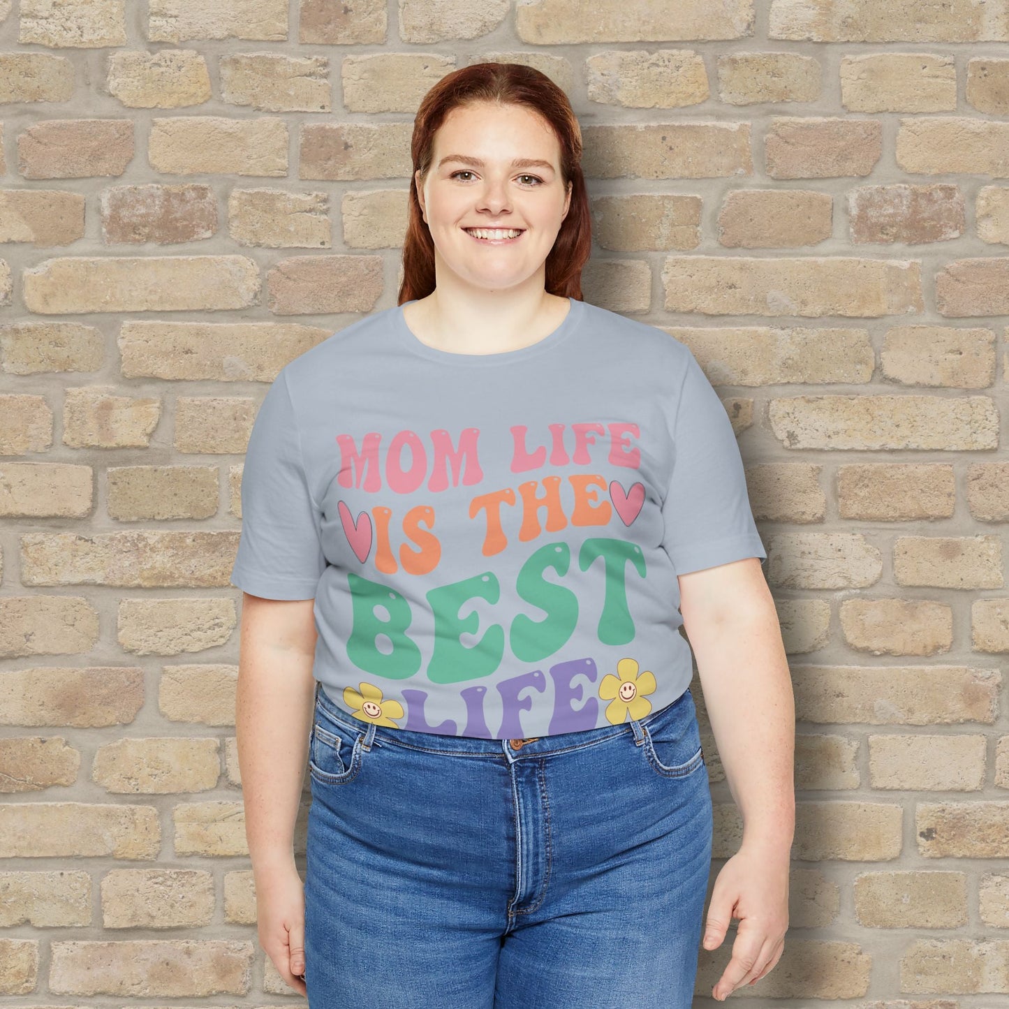 Mostly Text T-Shirts Mom Life Is the Best Life Tee - Vibrant Styles