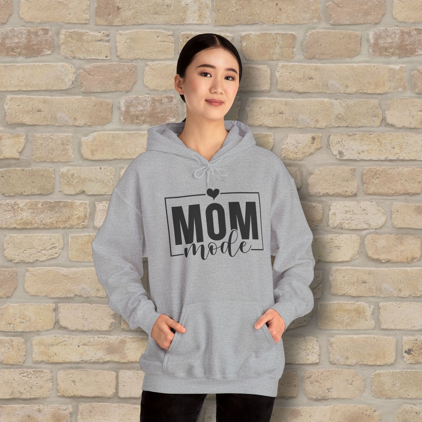 Mostly Text Mom Mode Pullover Hoodie - Vibrant Styles