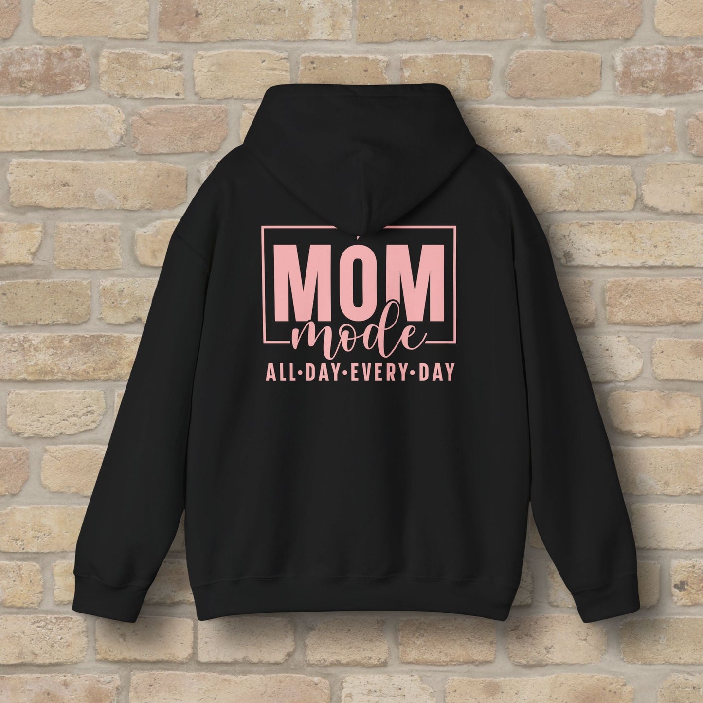 Mostly Text Mom Mode Pullover Hoodie - Vibrant Styles