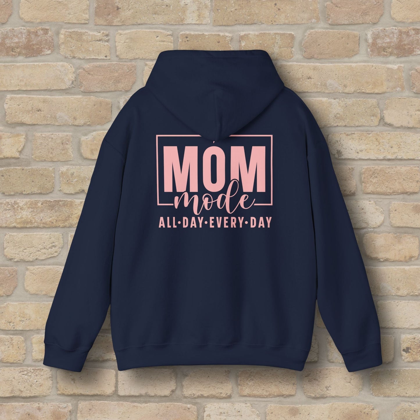 Mostly Text Mom Mode Pullover Hoodie - Vibrant Styles
