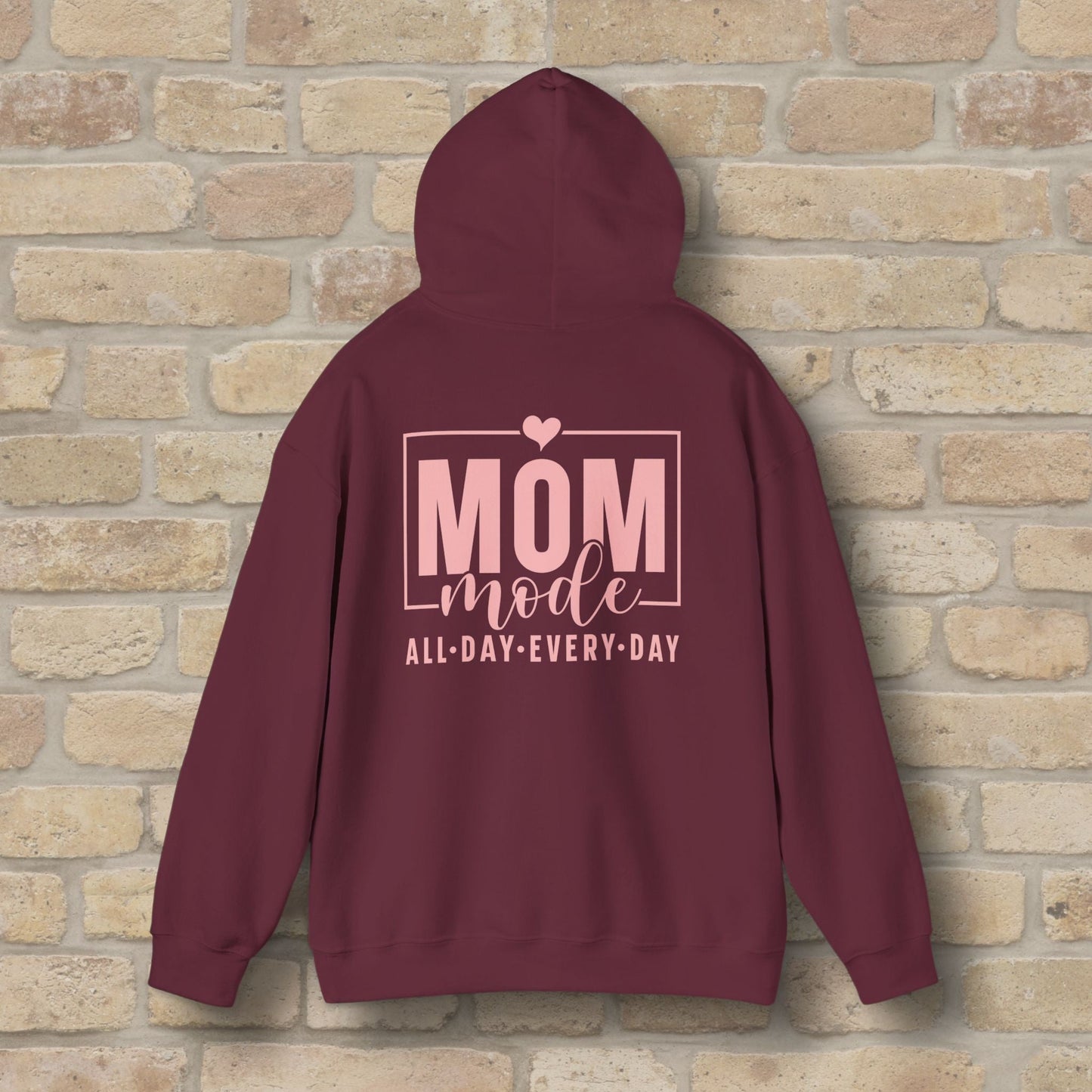 Mostly Text Mom Mode Pullover Hoodie - Vibrant Styles
