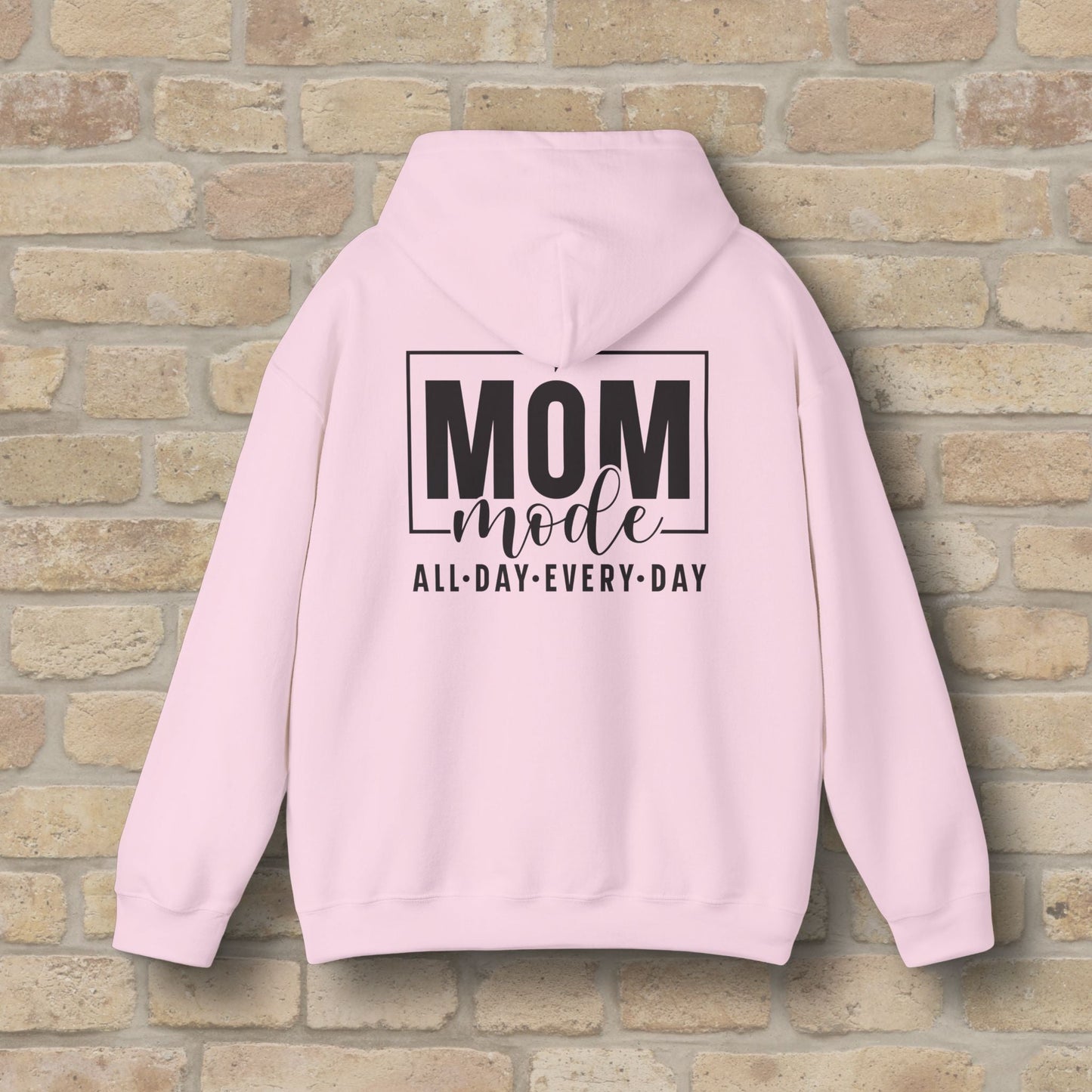 Mostly Text Mom Mode Pullover Hoodie - Vibrant Styles
