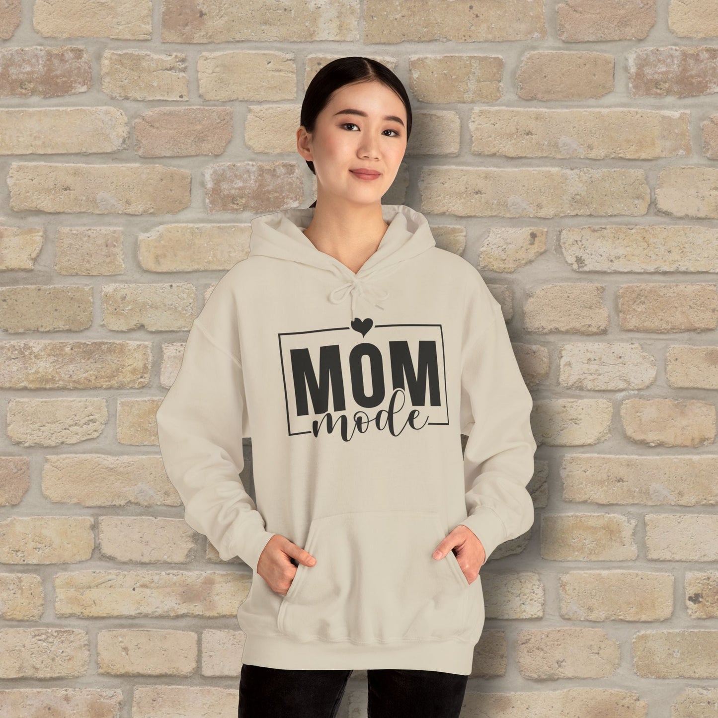 Mostly Text Mom Mode Pullover Hoodie - Vibrant Styles