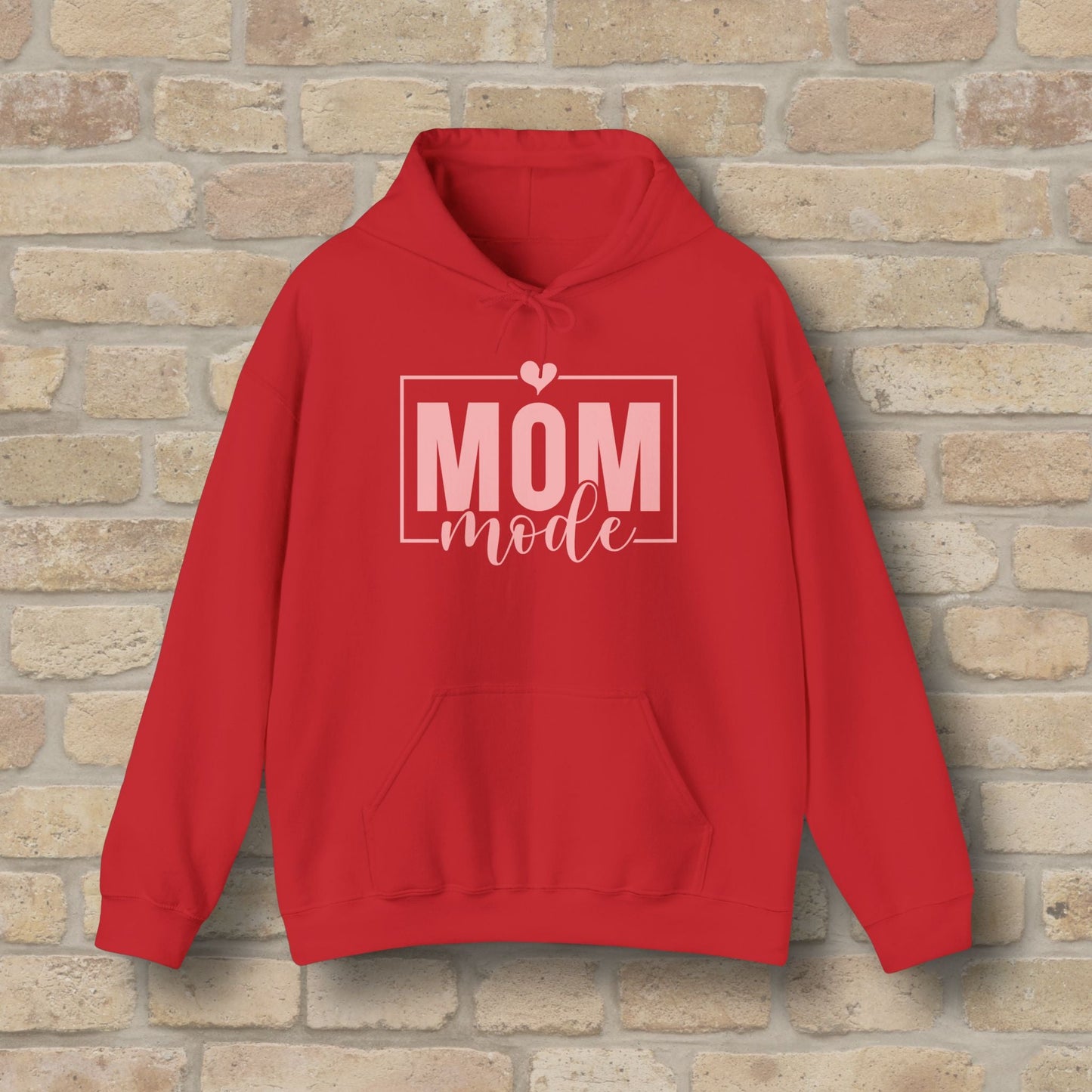 Mostly Text Mom Mode Pullover Hoodie - Vibrant Styles