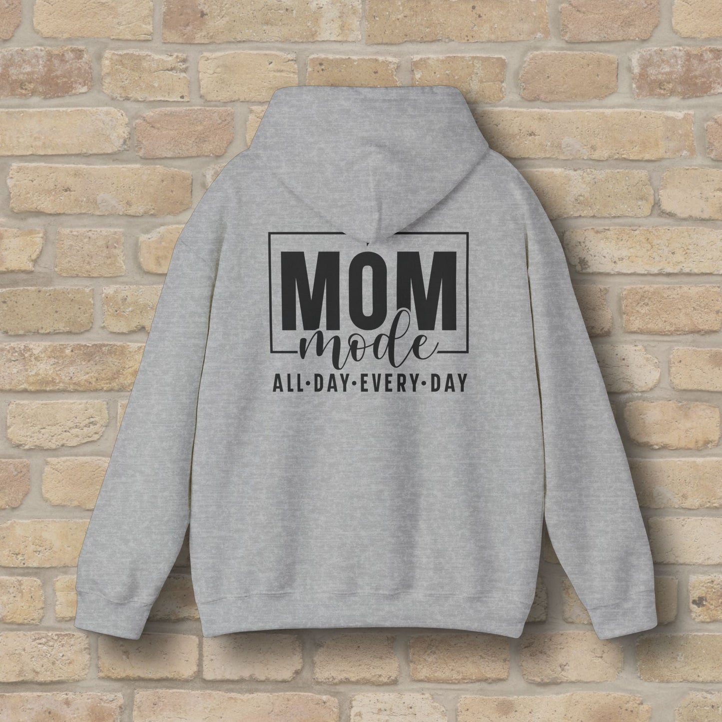 Mostly Text Mom Mode Pullover Hoodie - Vibrant Styles