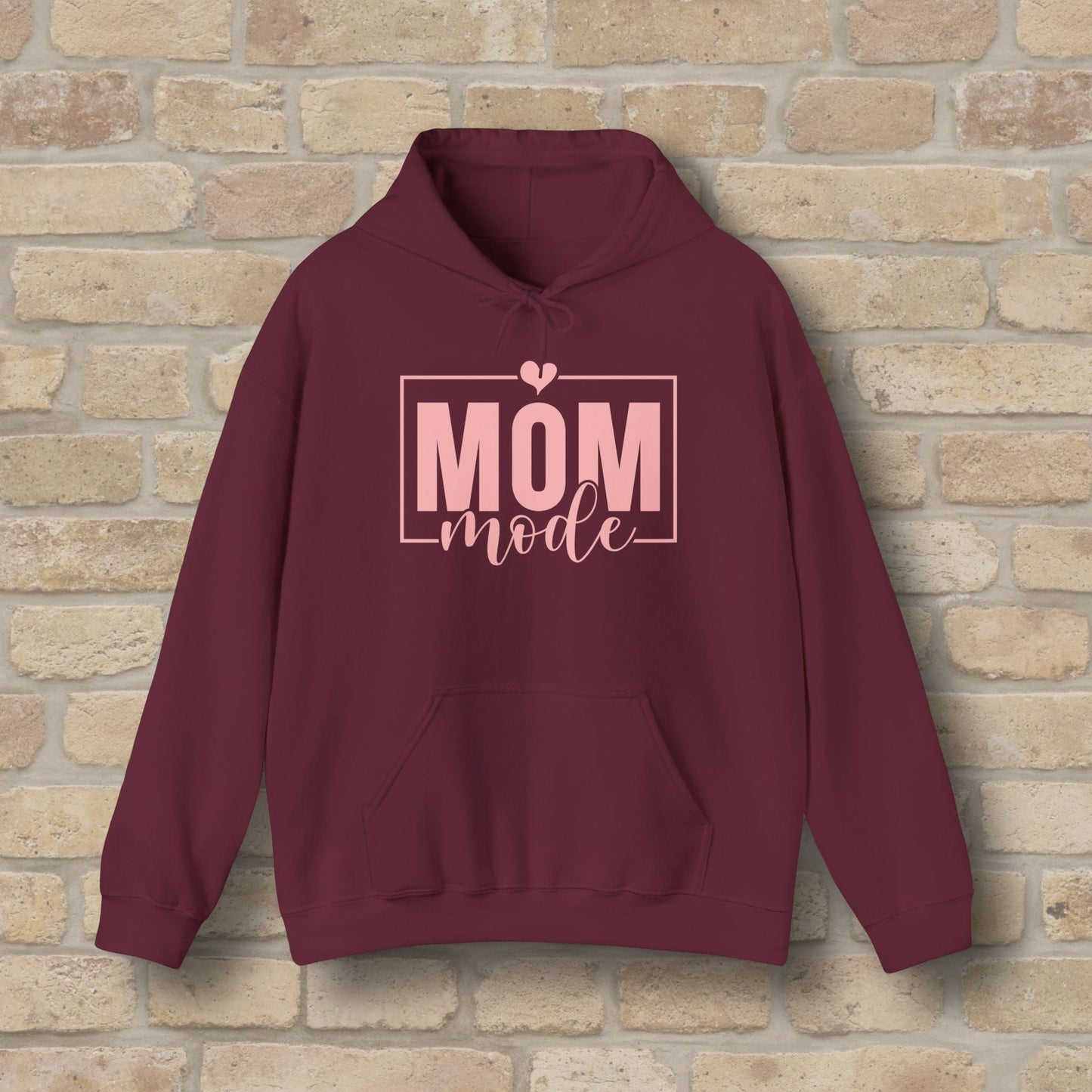 Mostly Text Mom Mode Pullover Hoodie - Vibrant Styles