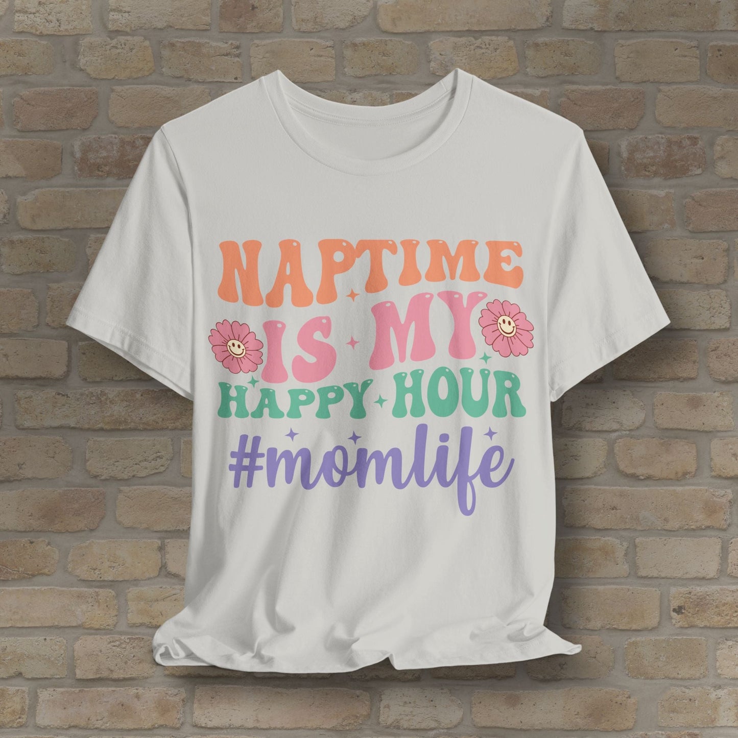 Mostly Text T-Shirts Naptime = Happy Hour Tee - Vibrant Styles
