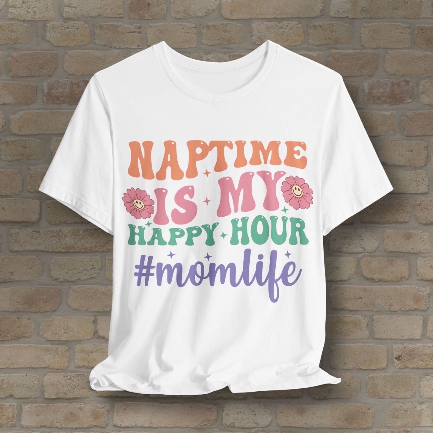 Mostly Text T-Shirts Naptime = Happy Hour Tee - Vibrant Styles