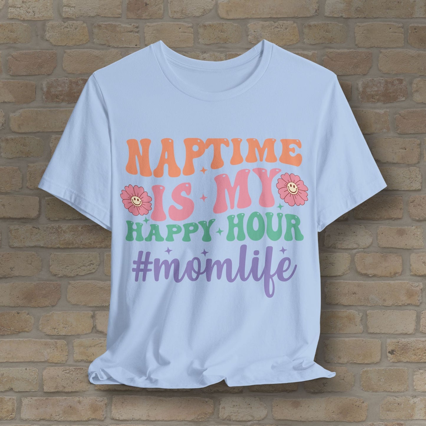 Mostly Text T-Shirts Naptime = Happy Hour Tee - Vibrant Styles