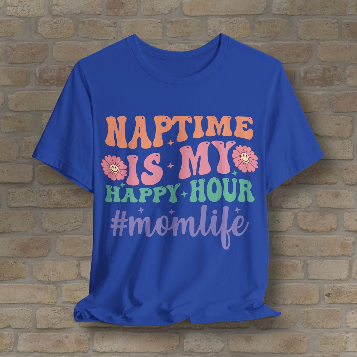 Mostly Text T-Shirts Naptime = Happy Hour Tee - Vibrant Styles