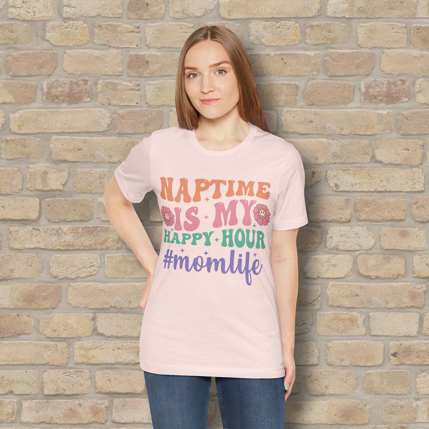 Mostly Text T-Shirts Naptime = Happy Hour Tee - Vibrant Styles