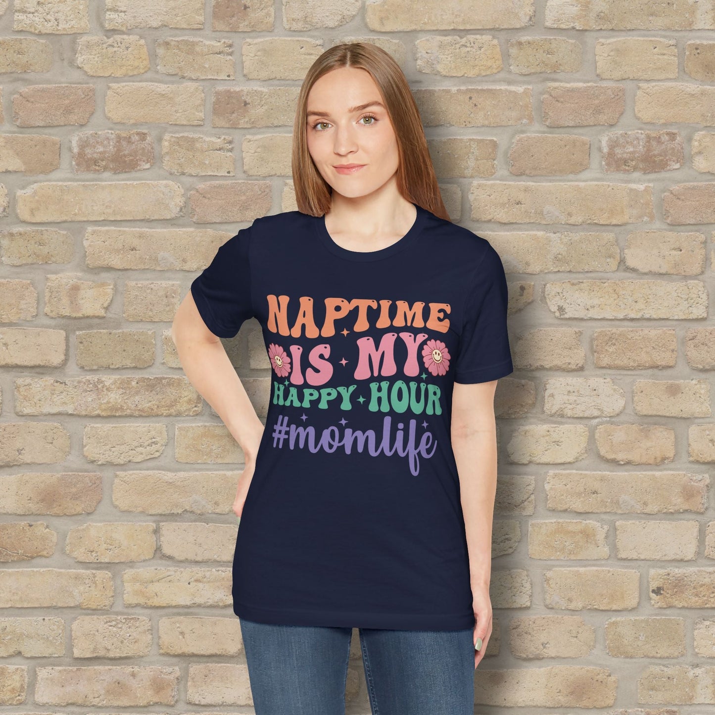 Mostly Text T-Shirts Naptime = Happy Hour Tee - Vibrant Styles