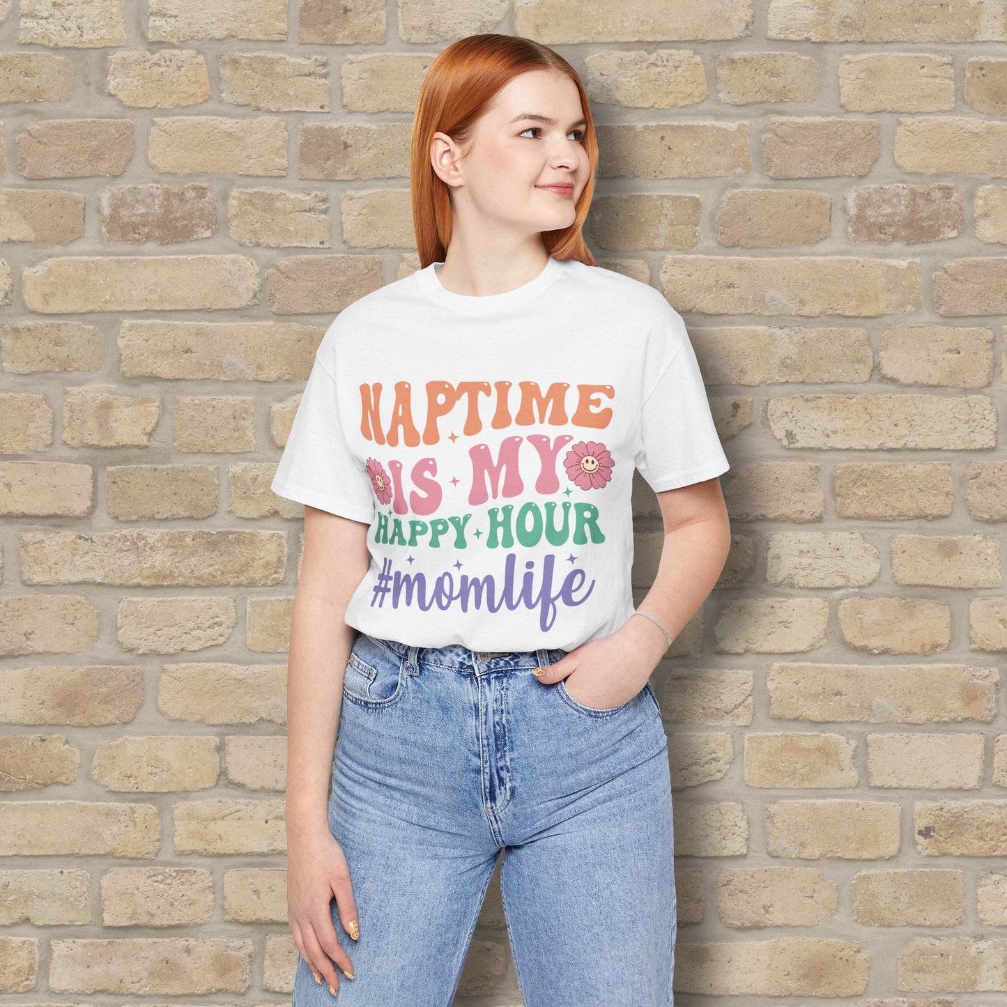 Mostly Text T-Shirts Naptime = Happy Hour Tee - Vibrant Styles