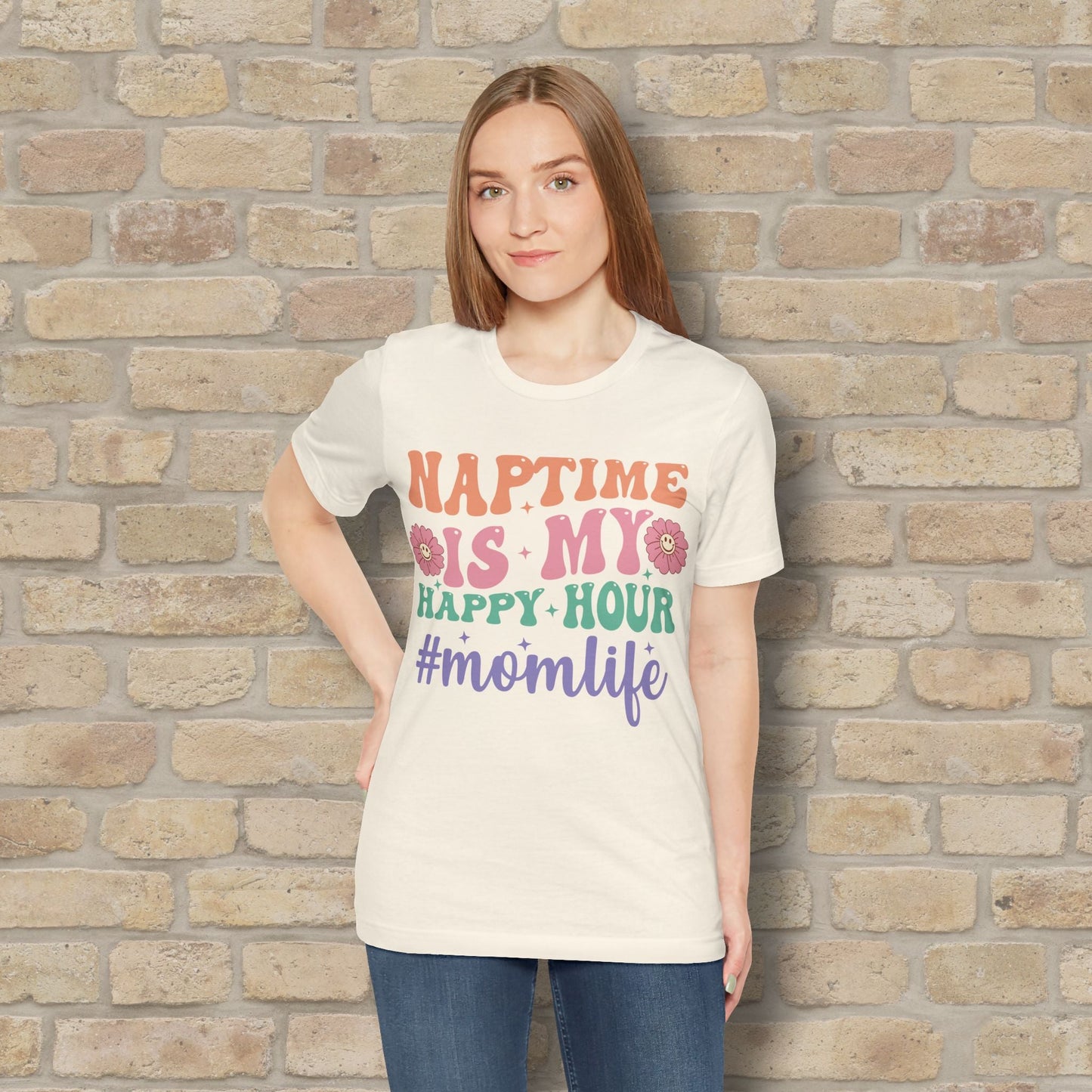 Mostly Text T-Shirts Naptime = Happy Hour Tee - Vibrant Styles