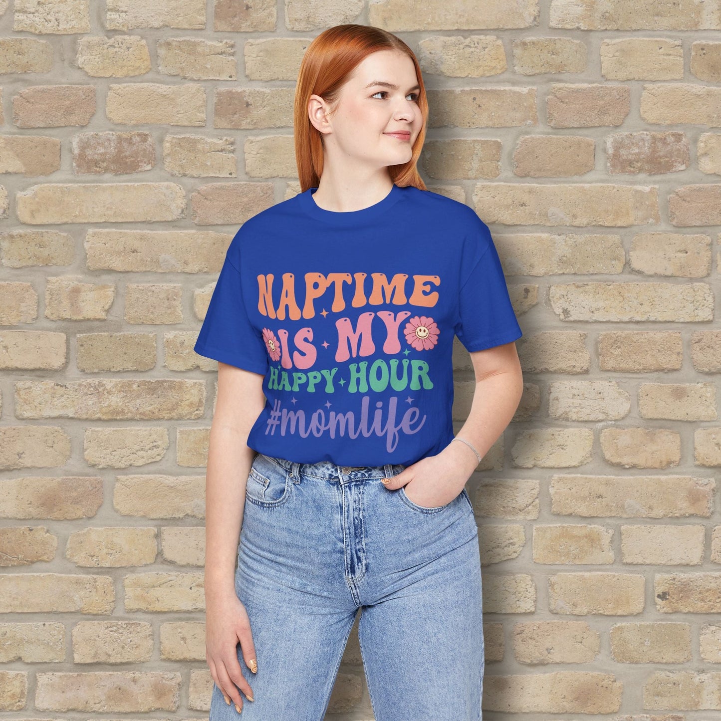 Mostly Text T-Shirts Naptime = Happy Hour Tee - Vibrant Styles