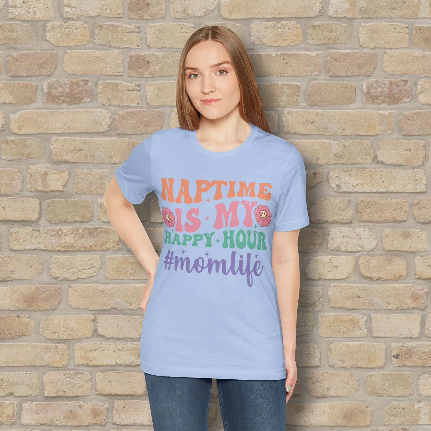 Mostly Text T-Shirts Naptime = Happy Hour Tee - Vibrant Styles