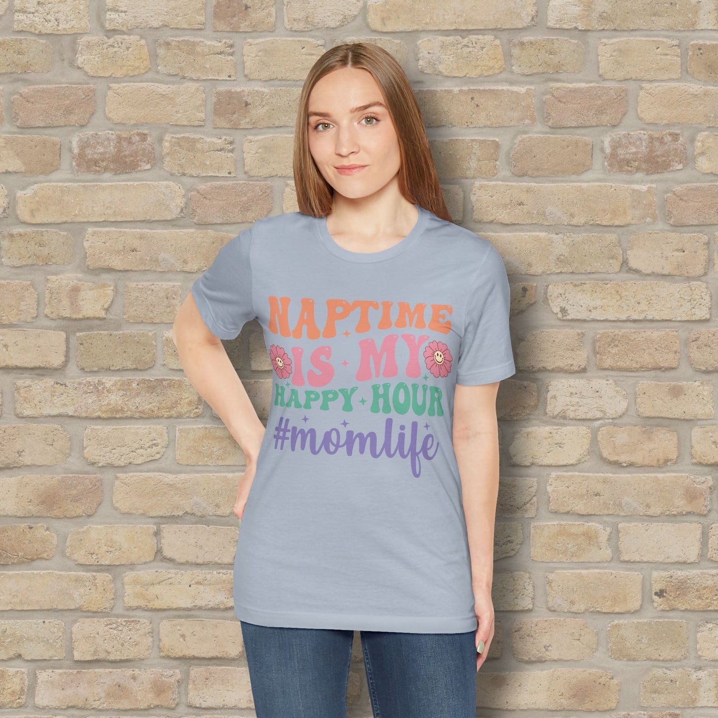 Mostly Text T-Shirts Naptime = Happy Hour Tee - Vibrant Styles
