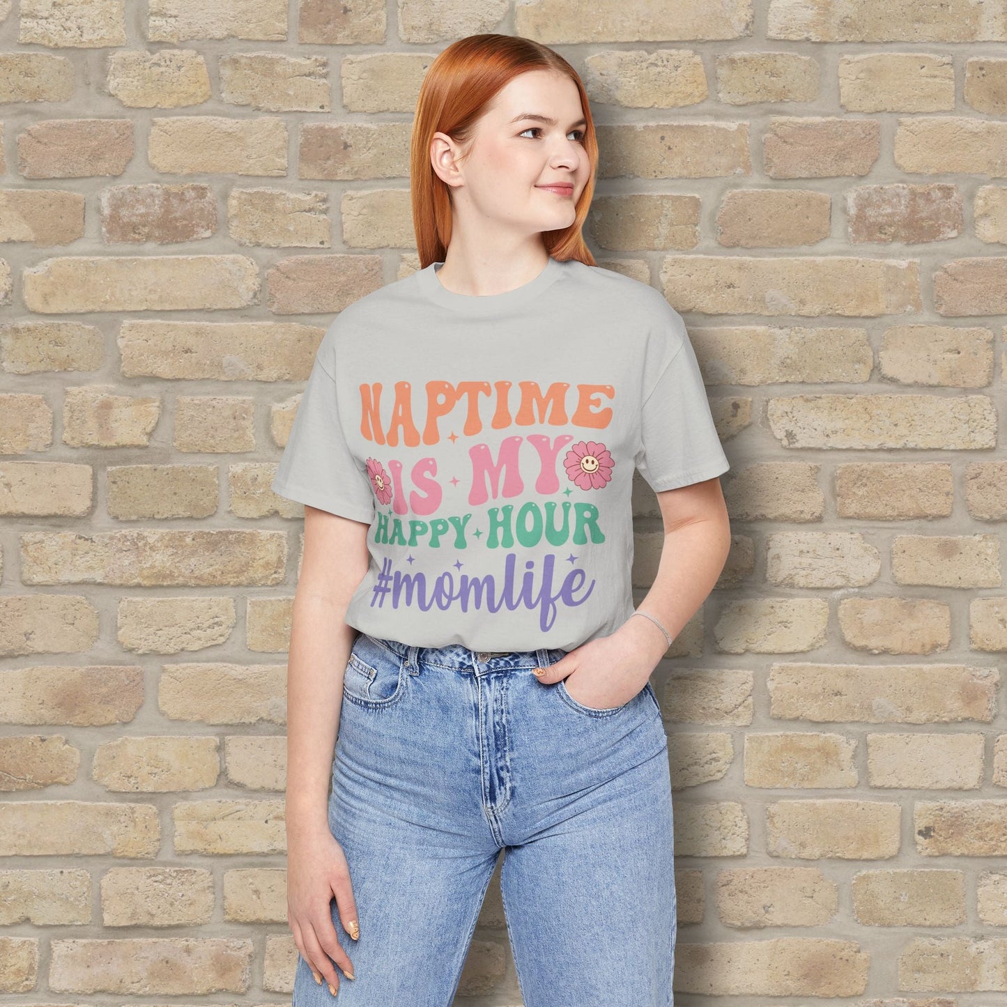 Mostly Text T-Shirts Naptime = Happy Hour Tee - Vibrant Styles