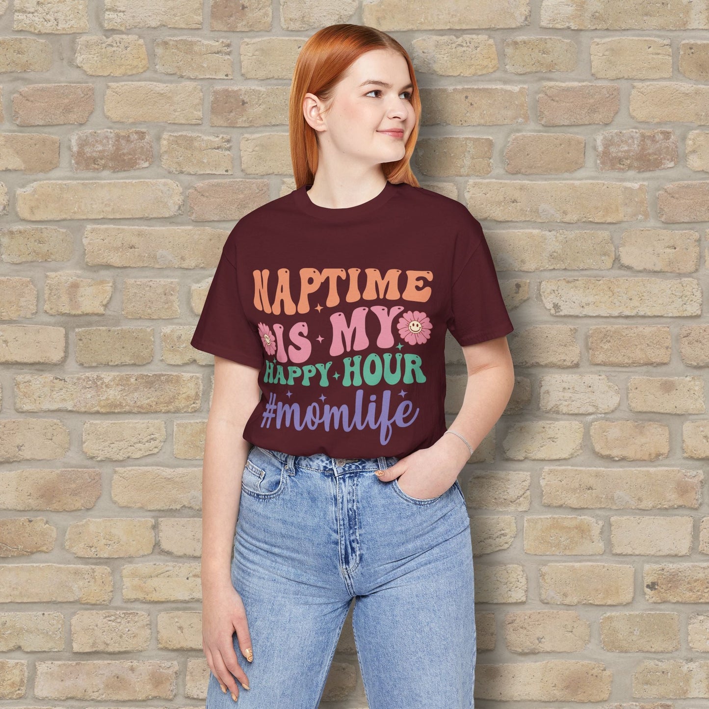 Mostly Text T-Shirts Naptime = Happy Hour Tee - Vibrant Styles