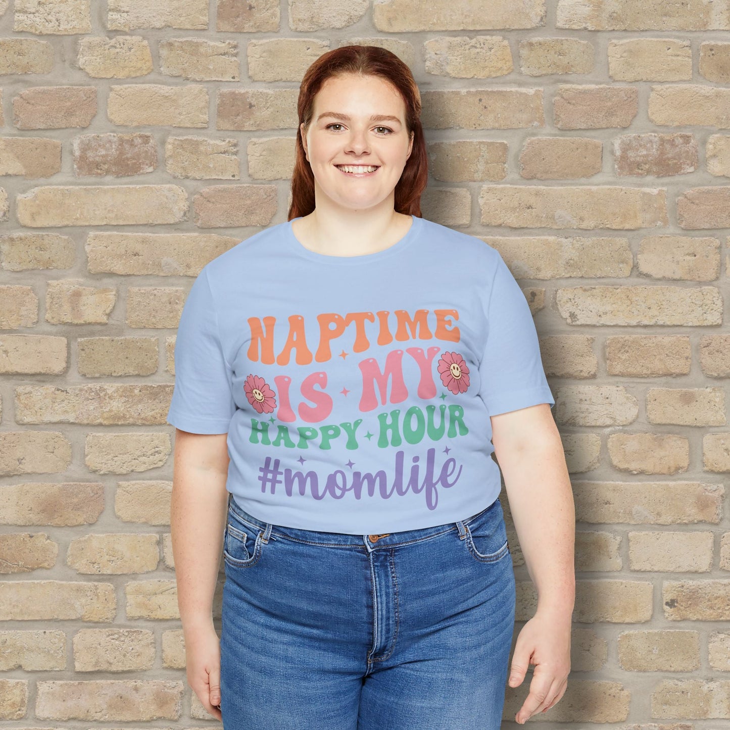 Mostly Text T-Shirts Naptime = Happy Hour Tee - Vibrant Styles