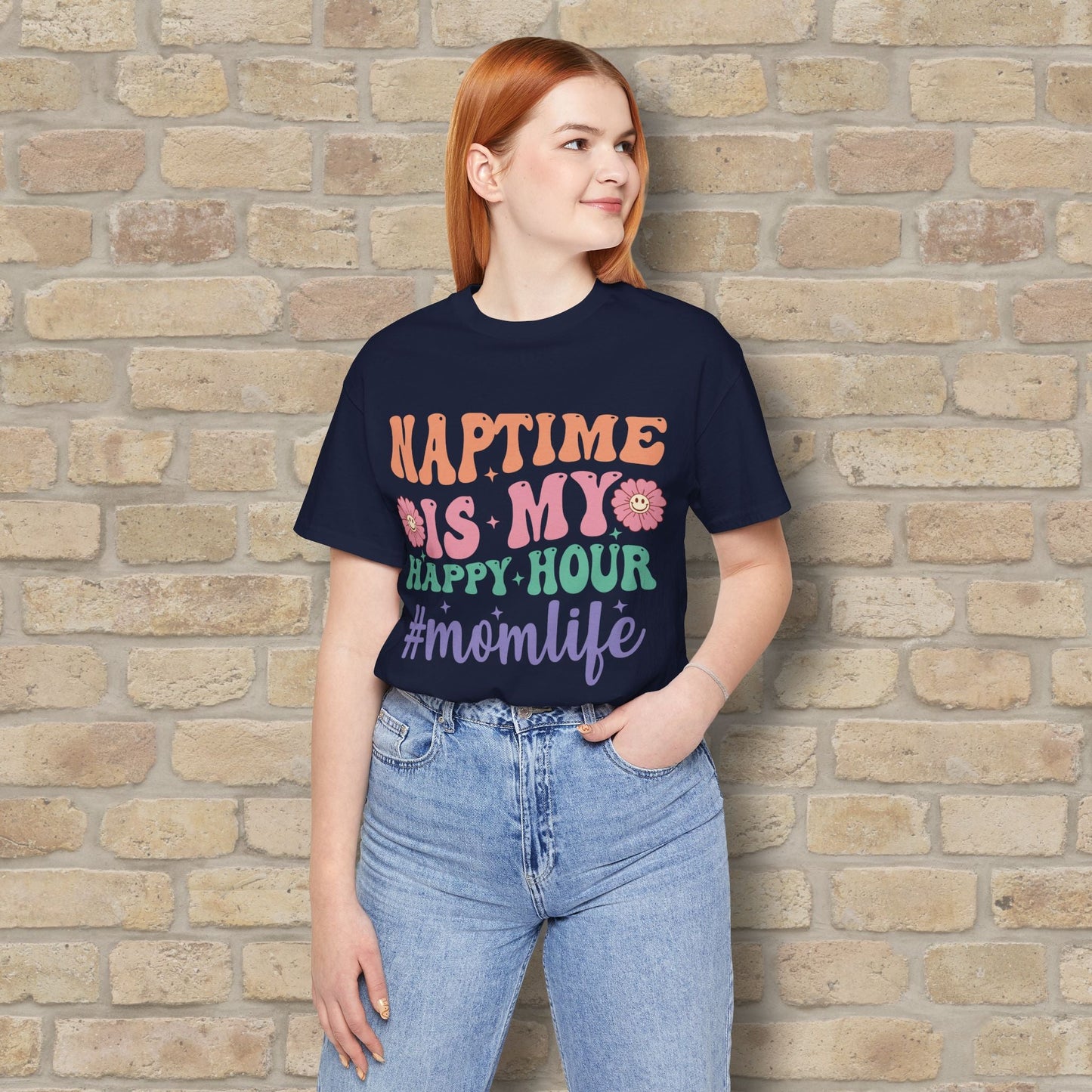 Mostly Text T-Shirts Naptime = Happy Hour Tee - Vibrant Styles