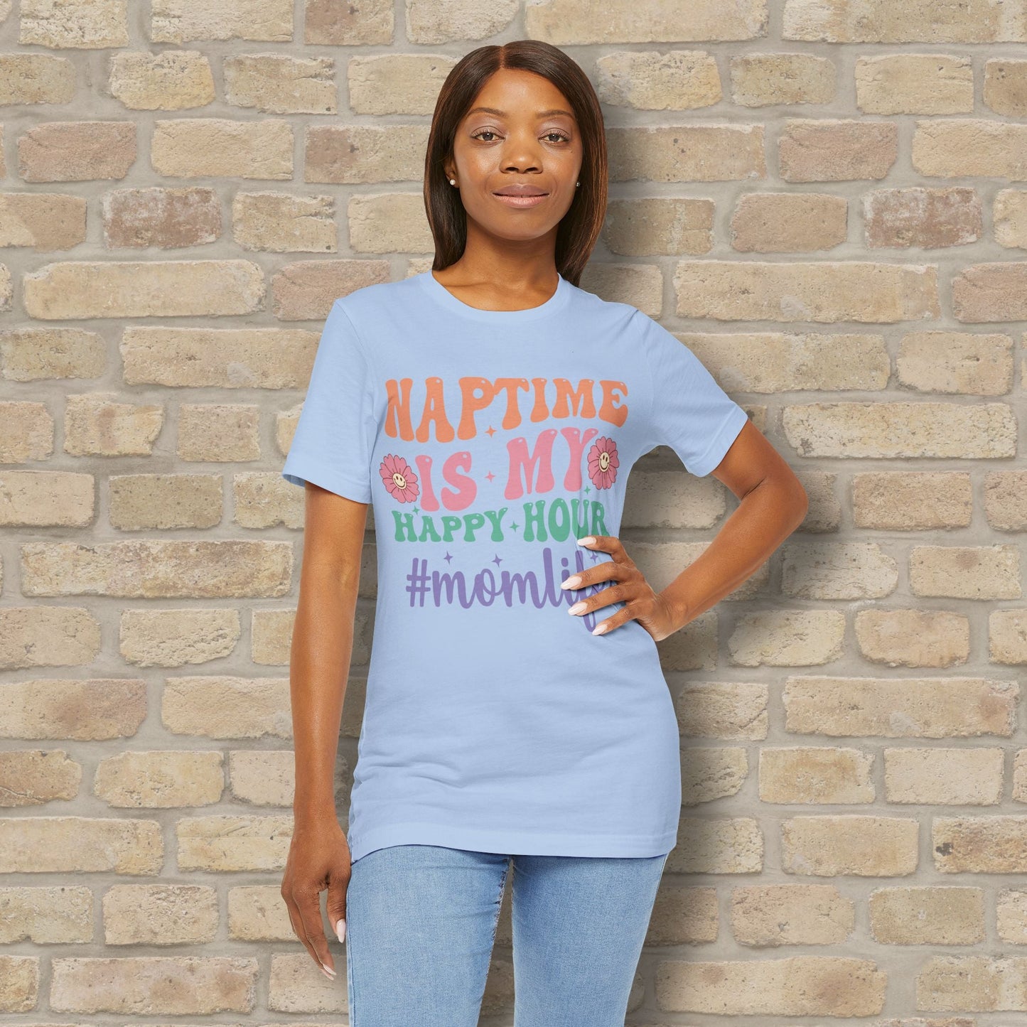 Mostly Text T-Shirts Naptime = Happy Hour Tee - Vibrant Styles