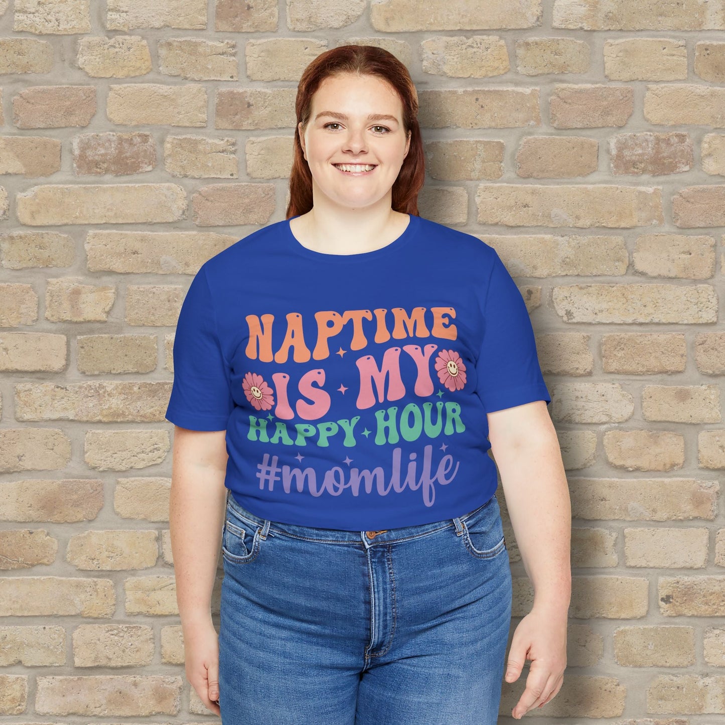 Mostly Text T-Shirts Naptime = Happy Hour Tee - Vibrant Styles