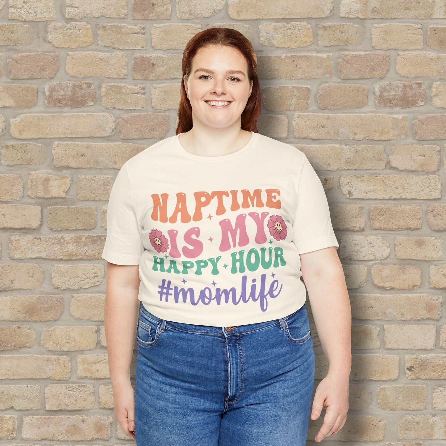 Mostly Text T-Shirts Naptime = Happy Hour Tee - Vibrant Styles