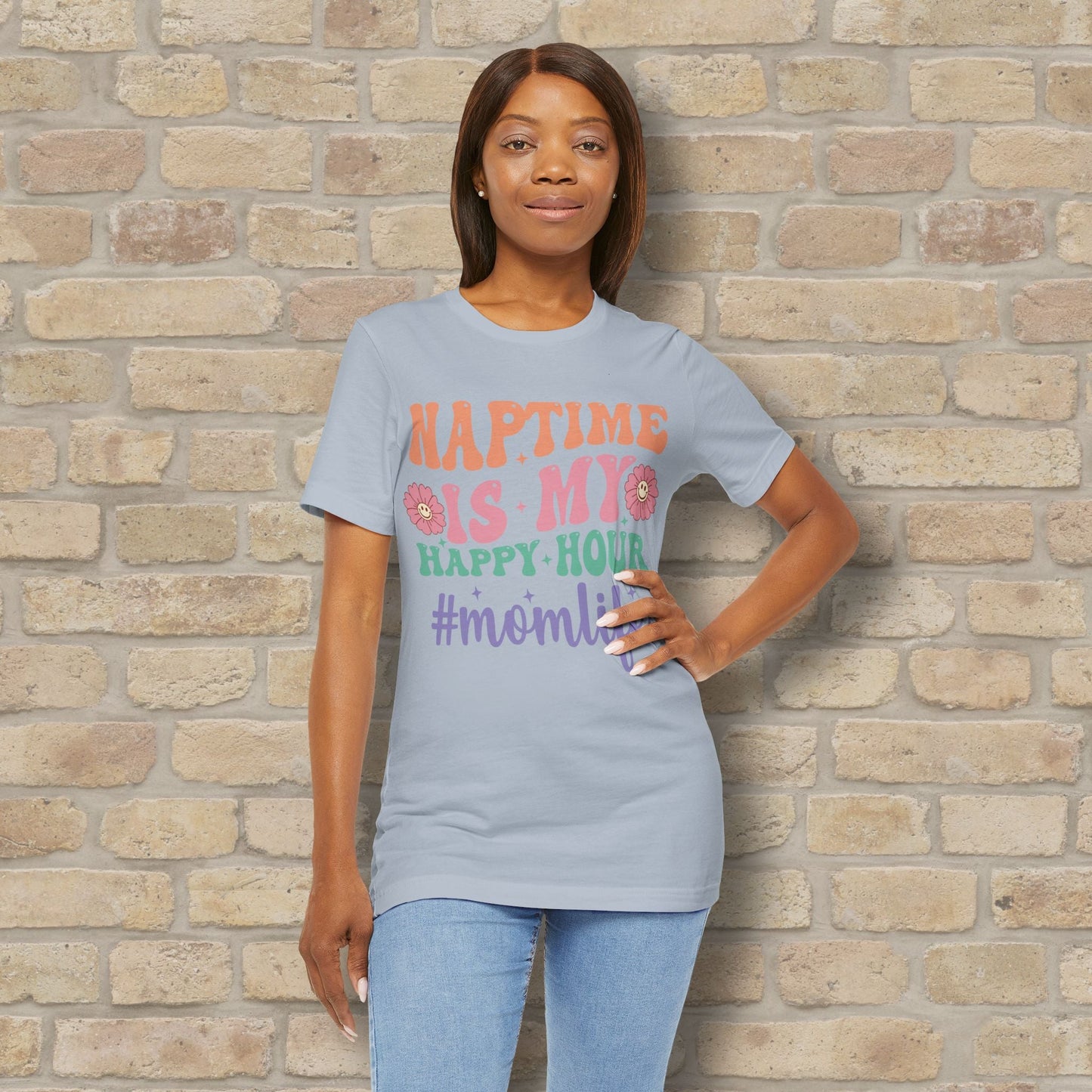 Mostly Text T-Shirts Naptime = Happy Hour Tee - Vibrant Styles