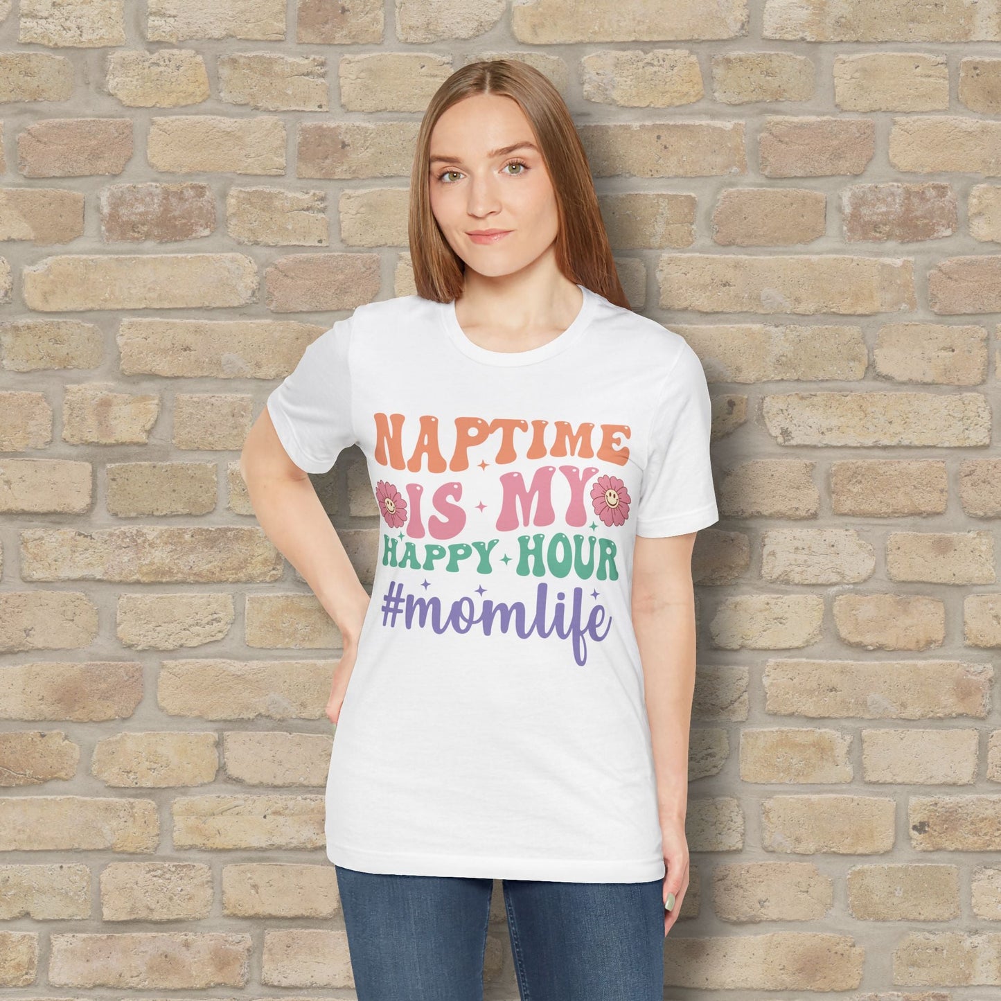 Mostly Text T-Shirts Naptime = Happy Hour Tee - Vibrant Styles