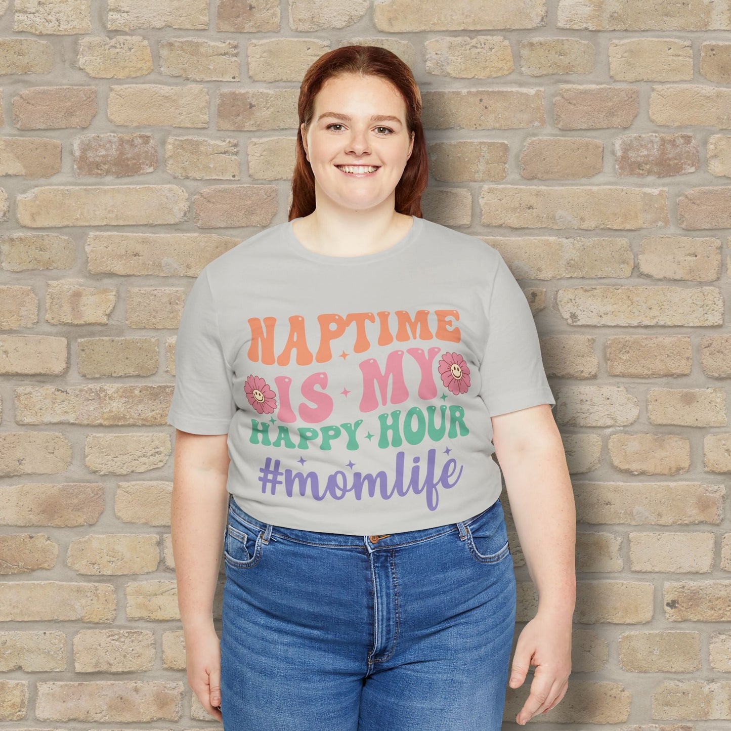Mostly Text T-Shirts Naptime = Happy Hour Tee - Vibrant Styles