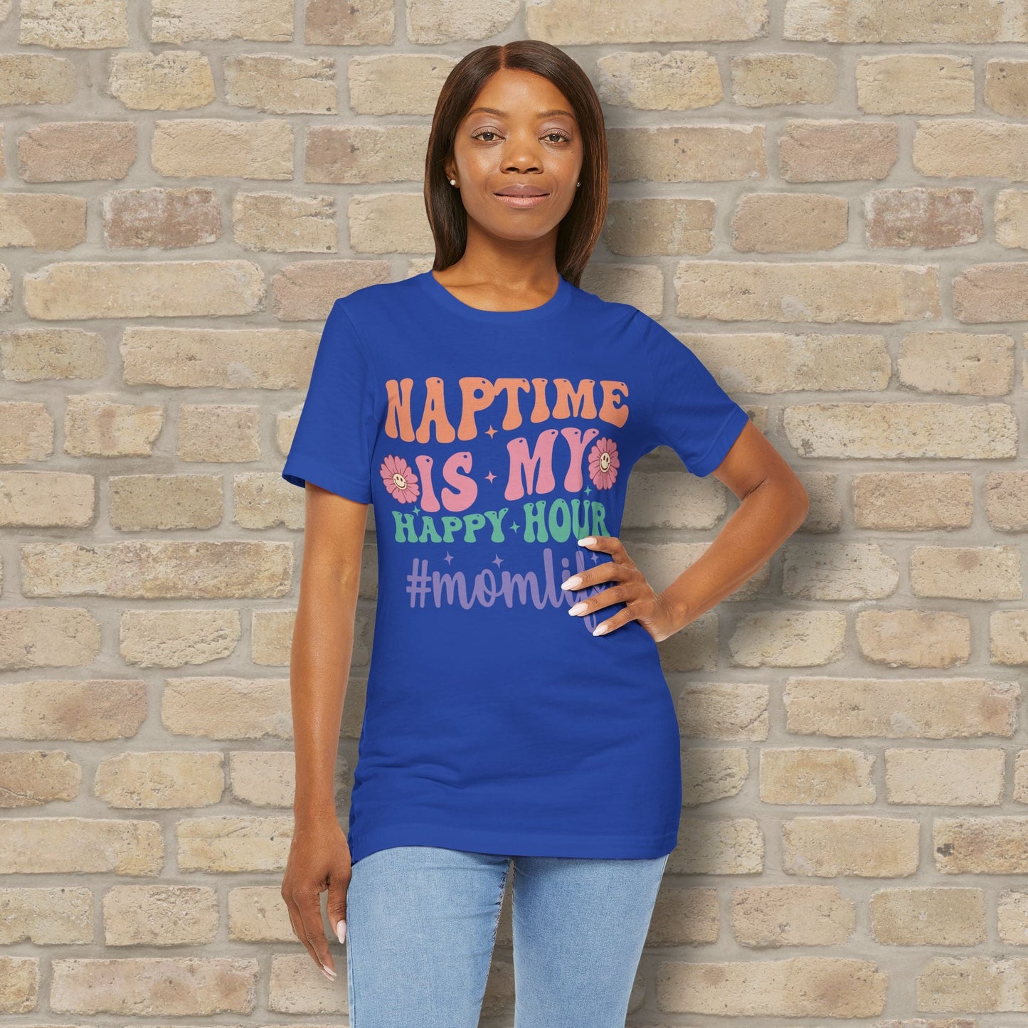 Mostly Text T-Shirts Naptime = Happy Hour Tee - Vibrant Styles