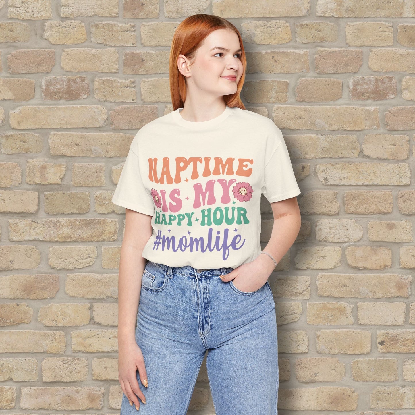 Mostly Text T-Shirts Naptime = Happy Hour Tee - Vibrant Styles