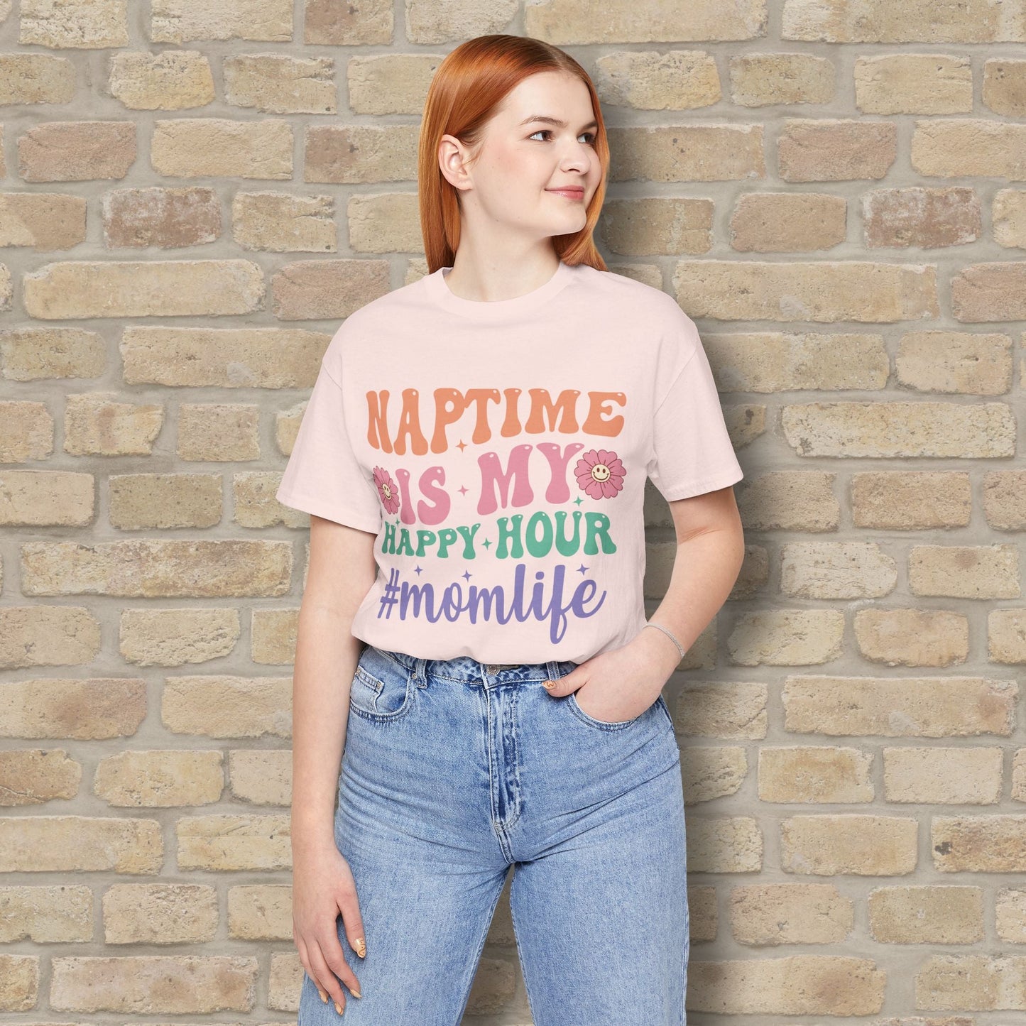 Mostly Text T-Shirts Naptime = Happy Hour Tee - Vibrant Styles