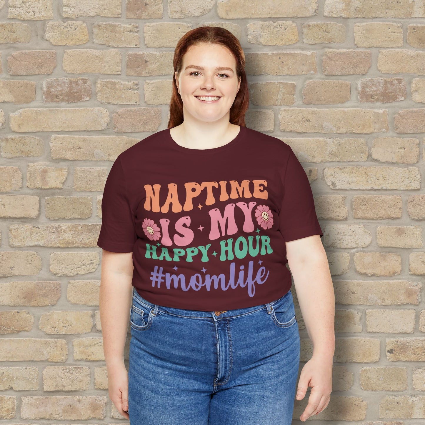 Mostly Text T-Shirts Naptime = Happy Hour Tee - Vibrant Styles