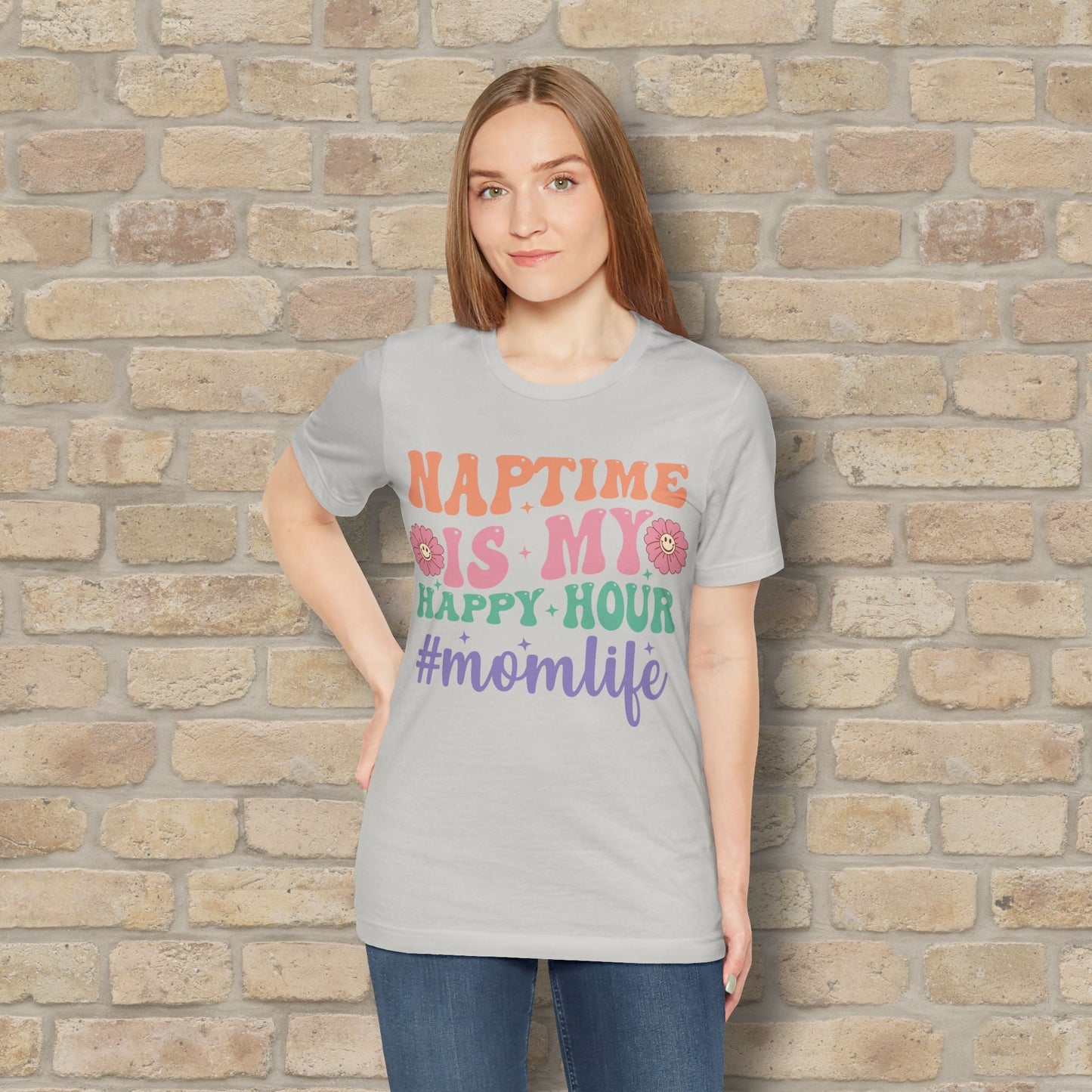 Mostly Text T-Shirts Naptime = Happy Hour Tee - Vibrant Styles
