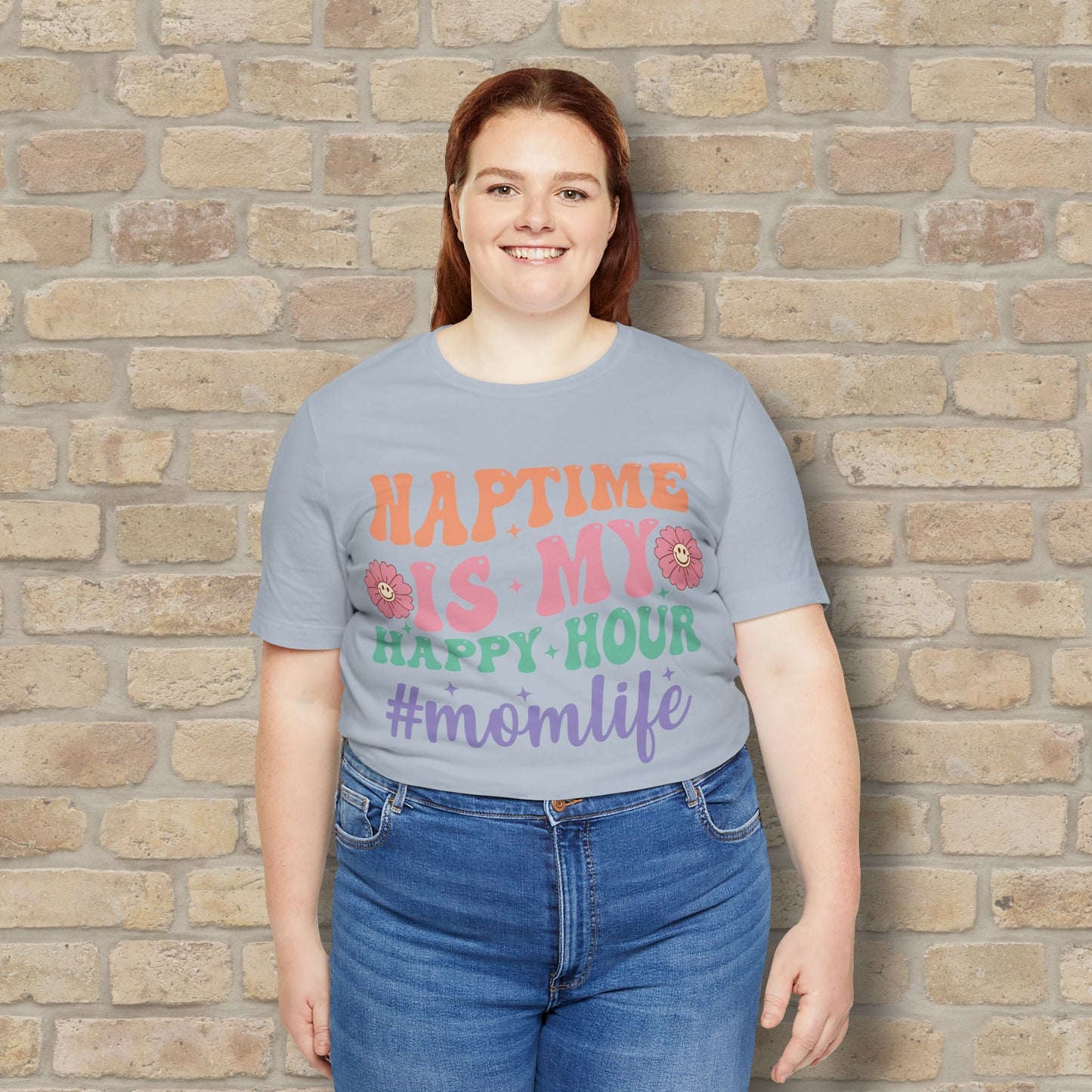 Mostly Text T-Shirts Naptime = Happy Hour Tee - Vibrant Styles