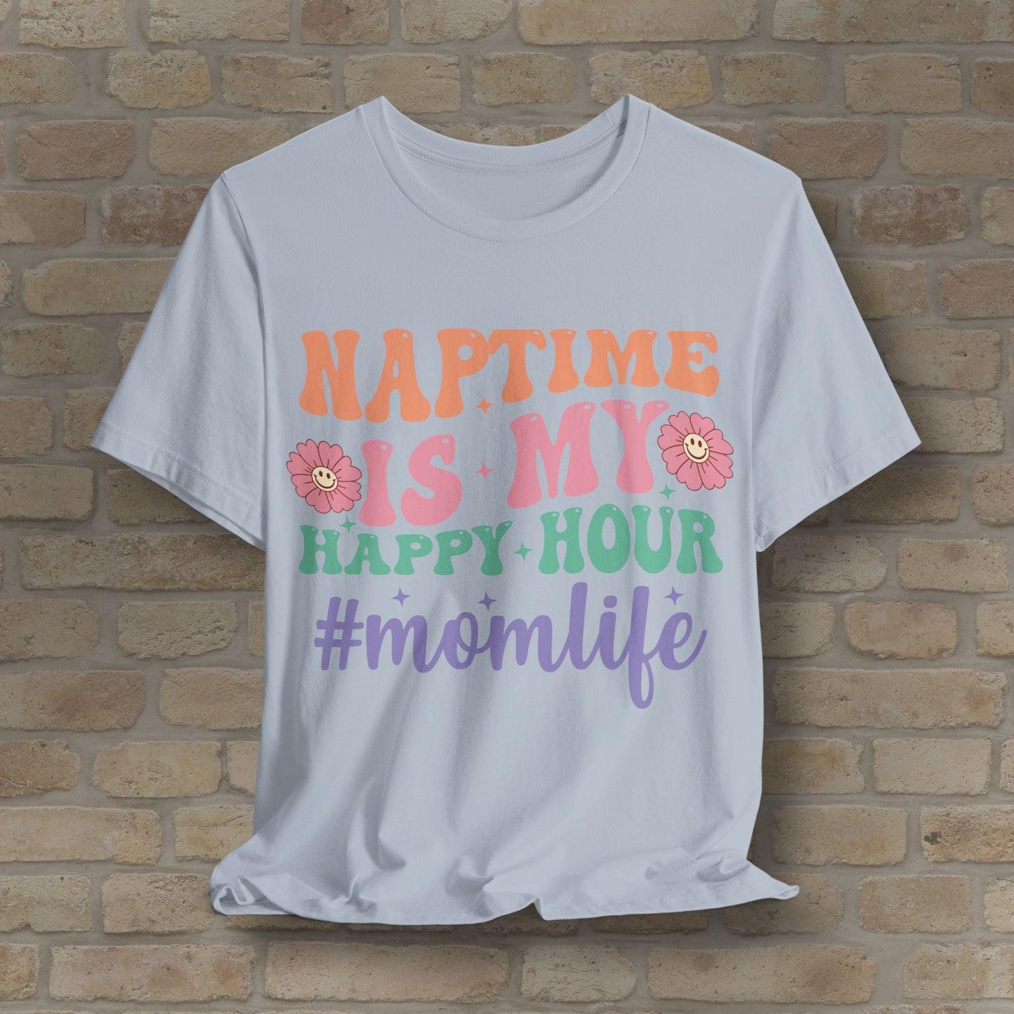 Mostly Text T-Shirts Naptime = Happy Hour Tee - Vibrant Styles