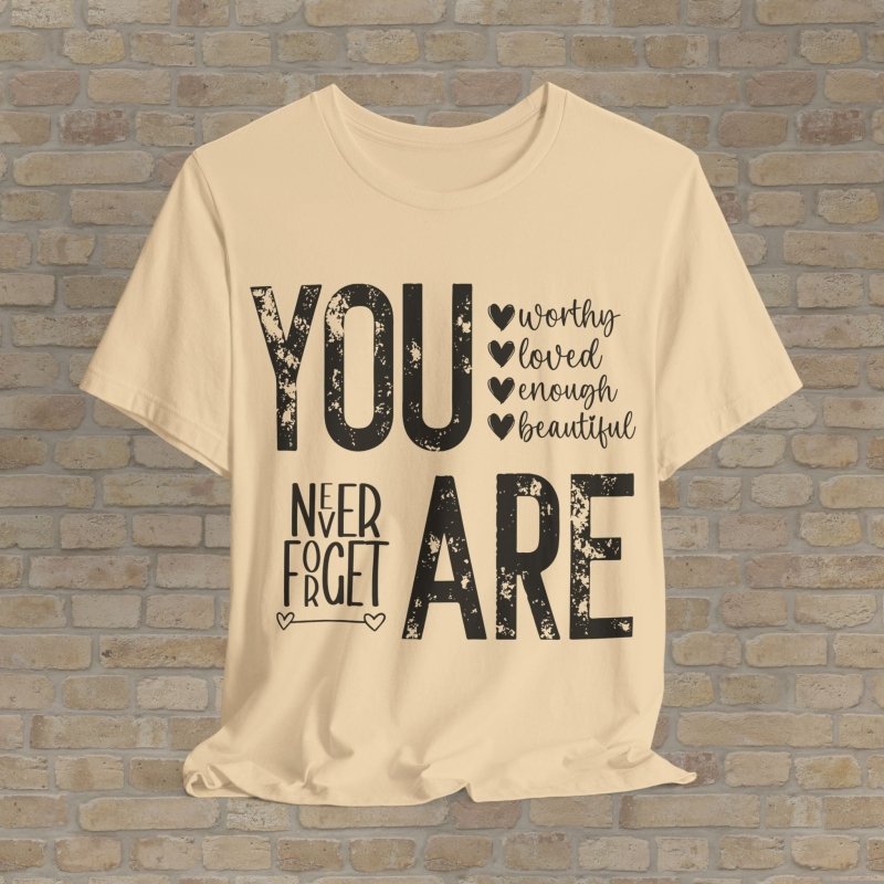 Mostly Text T-Shirts Never Forget Who You Are Tee - Vibrant Styles