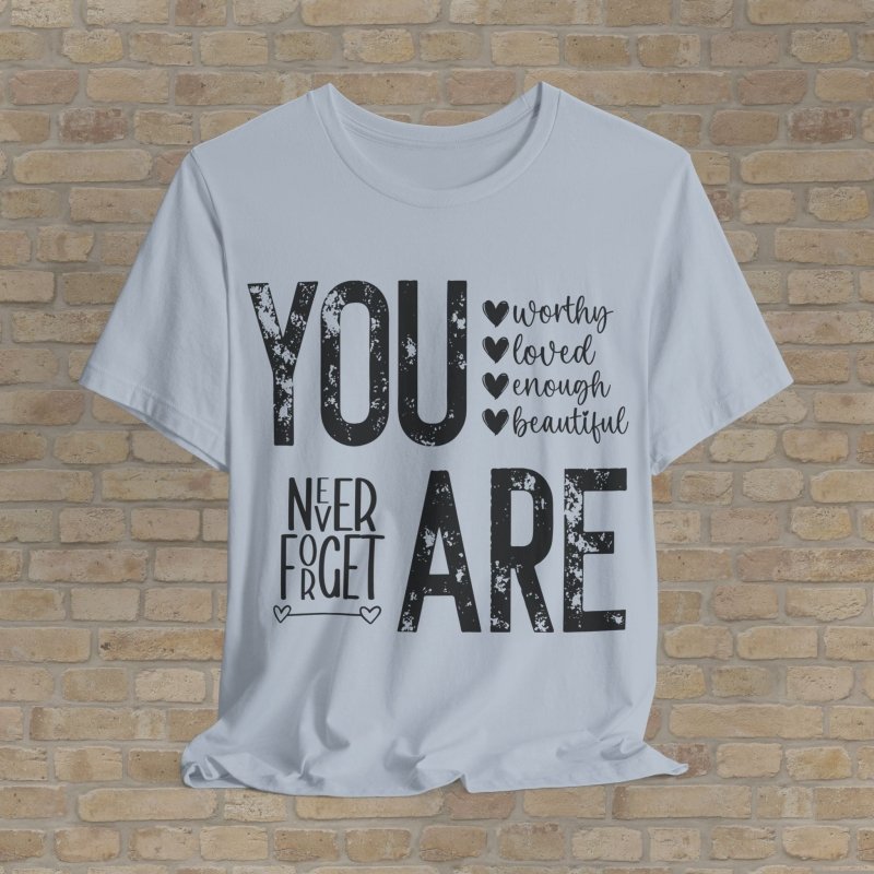 Mostly Text T-Shirts Never Forget Who You Are Tee - Vibrant Styles