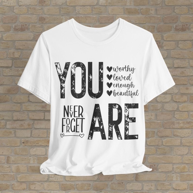 Mostly Text T-Shirts Never Forget Who You Are Tee - Vibrant Styles