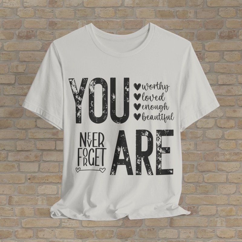 Mostly Text T-Shirts Never Forget Who You Are Tee - Vibrant Styles