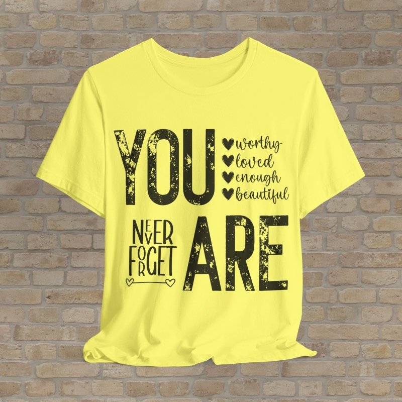 Mostly Text T-Shirts Never Forget Who You Are Tee - Vibrant Styles