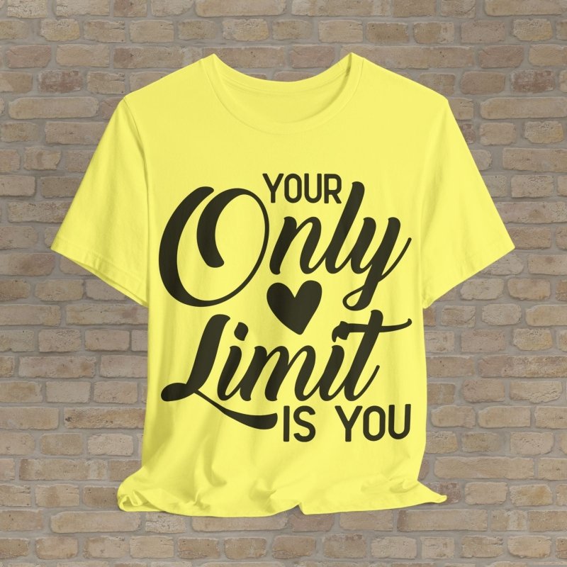 Mostly Text T-Shirts Only Limit Tee - Vibrant Styles