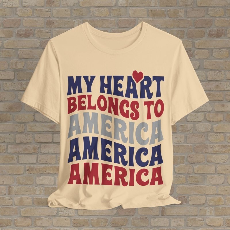 T-Shirt Patriot's Heart Tee - Vibrant Styles