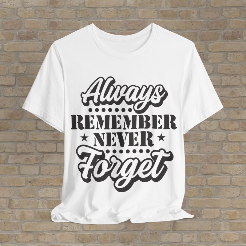 Mostly Text T-Shirts Patriot's Memory Tee - Vibrant Styles