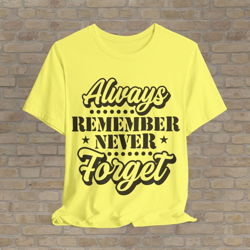 Mostly Text T-Shirts Patriot's Memory Tee - Vibrant Styles