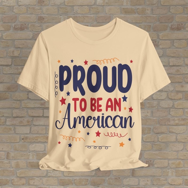 Graphic & Text T-Shirts Proud American Tee - Vibrant Styles